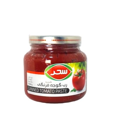 تصویر رب گوجه فرنگی 1500 گرمی سحر شیشه 